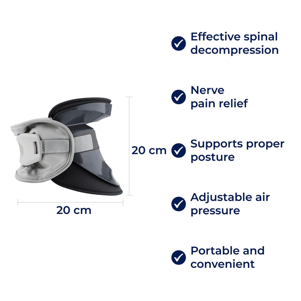 Collare per trazione cervicale Aurelia — Design ergonomico sagomato e vestibilità sicura