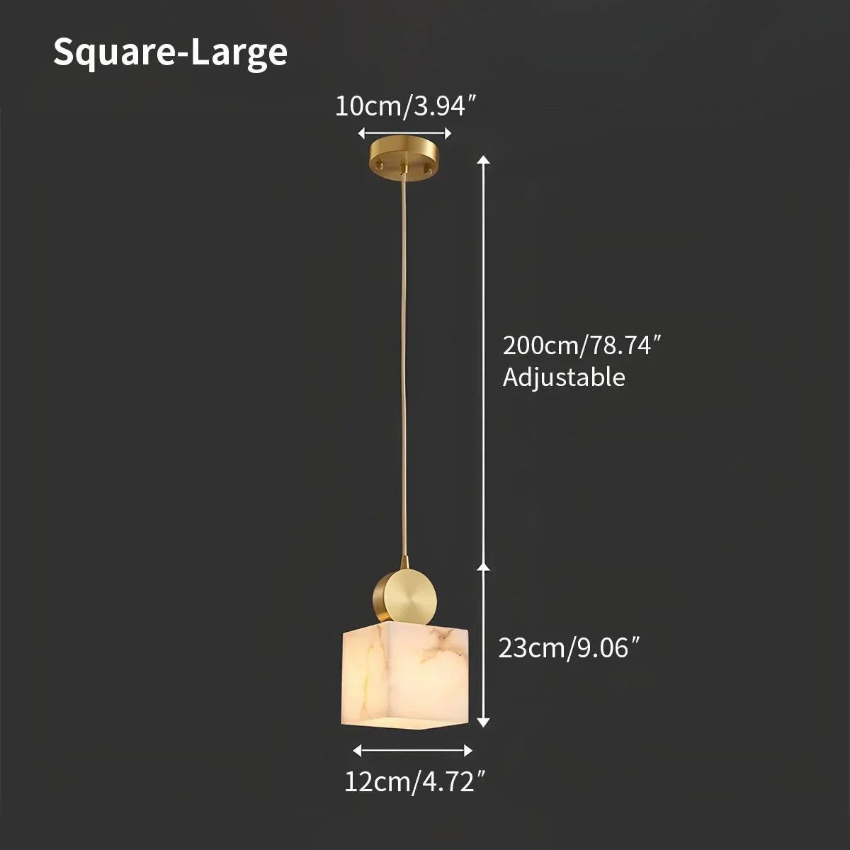 All Copper Geometric Spanish Alabaster Pendant Light | Desfino