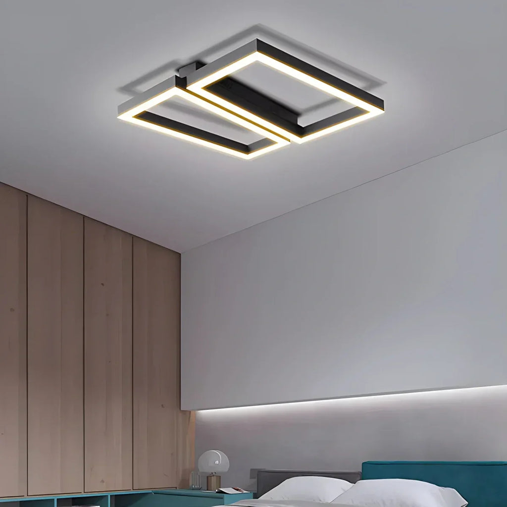 Moderne quadratische Deckenleuchte für das Schlafzimmer | Desfino
