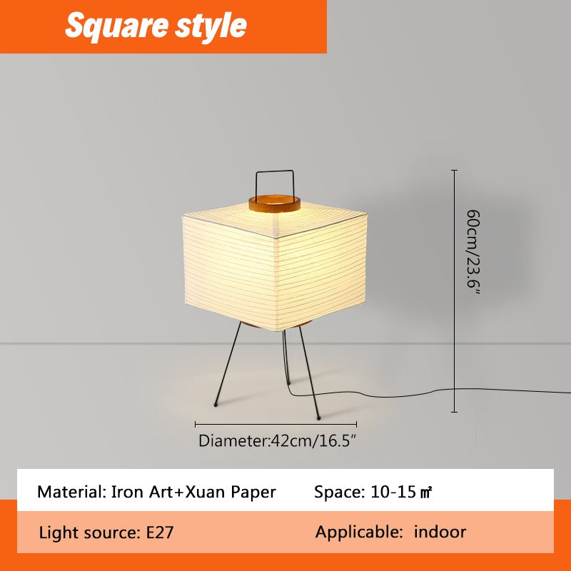 Rice Paper Art Floor & Table Lamp | Desfino