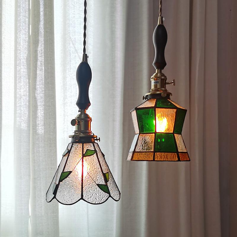 Mirella LED-függőlámpa — vintage ólomüveg, 4 W-os izzóval - Desfino