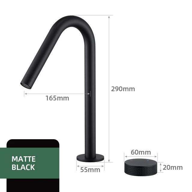 NexaFlow Single-Handle Basin Faucet — 360° Swivel Spout - Desfino