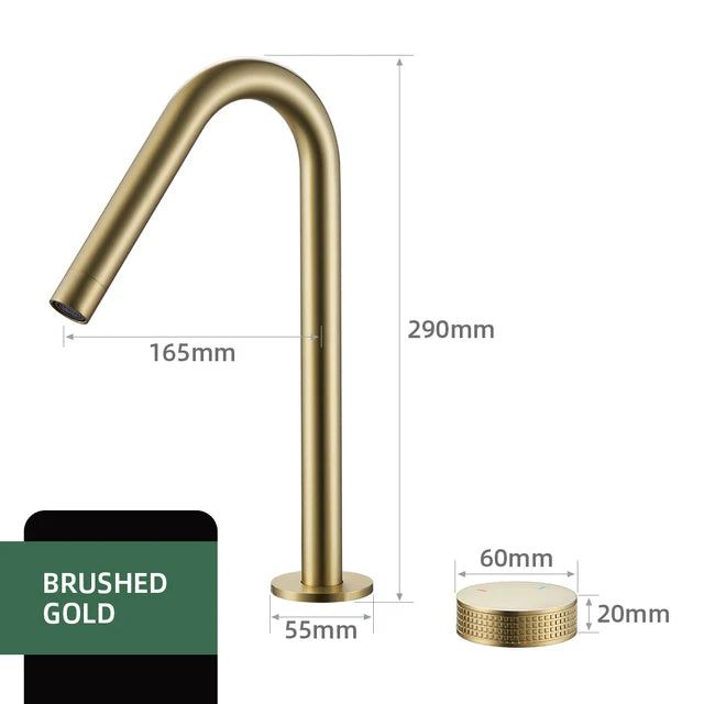 NexaFlow Single-Handle Basin Faucet — 360° Swivel Spout - Desfino