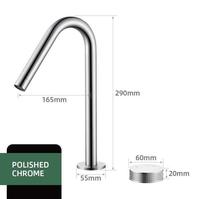 NexaFlow Single-Handle Basin Faucet — 360° Swivel Spout - Desfino