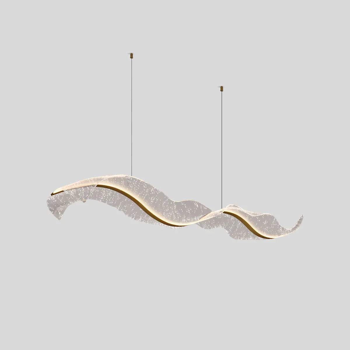 Modern LED Wave Acrylic Chandelier | Desfino