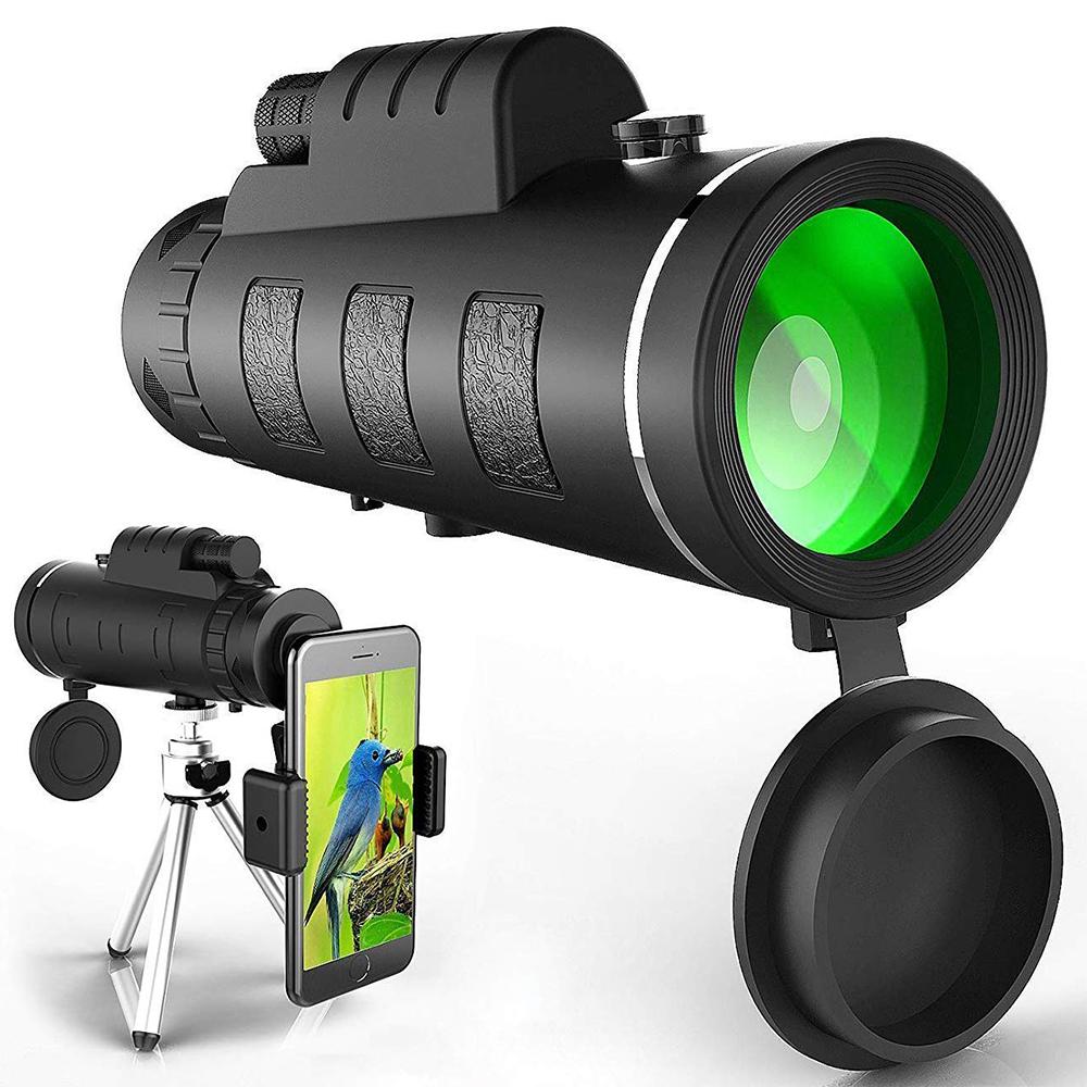 AstraView Pro 10x vanntett monokulærkikkert — telefonholder og stativ | Desfino