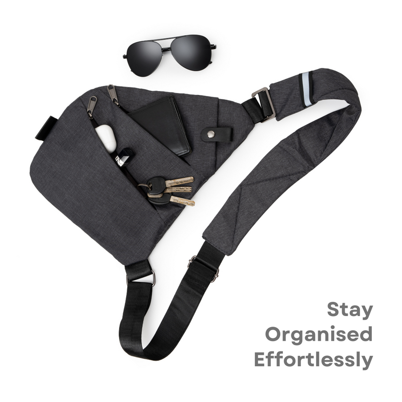 ZenGuard Anti-Theft Crossbody Bag — RFID-Blocking, Hidden Storage - Desfino