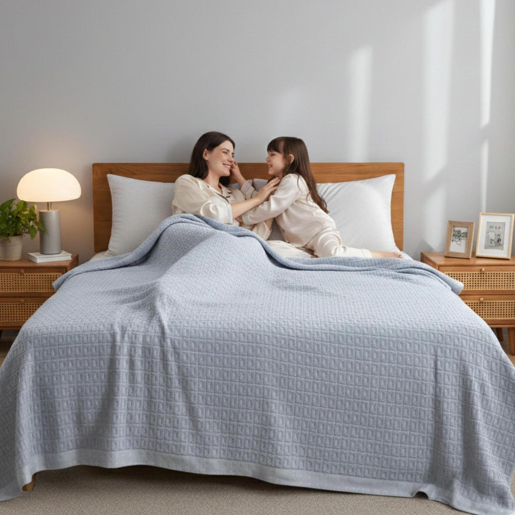 Quilt de toalla de algodón Stella — cubierta de verano ligera y transpirable - Desfino