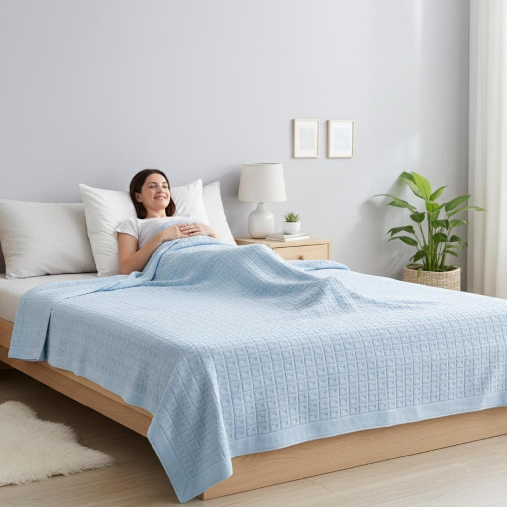 Quilt de toalla de algodón Stella — cubierta de verano ligera y transpirable - Desfino