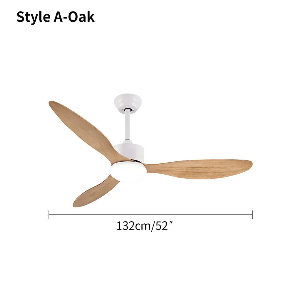 Moderner Deckenventilator mit 3 Flügeln und Licht | Desfino