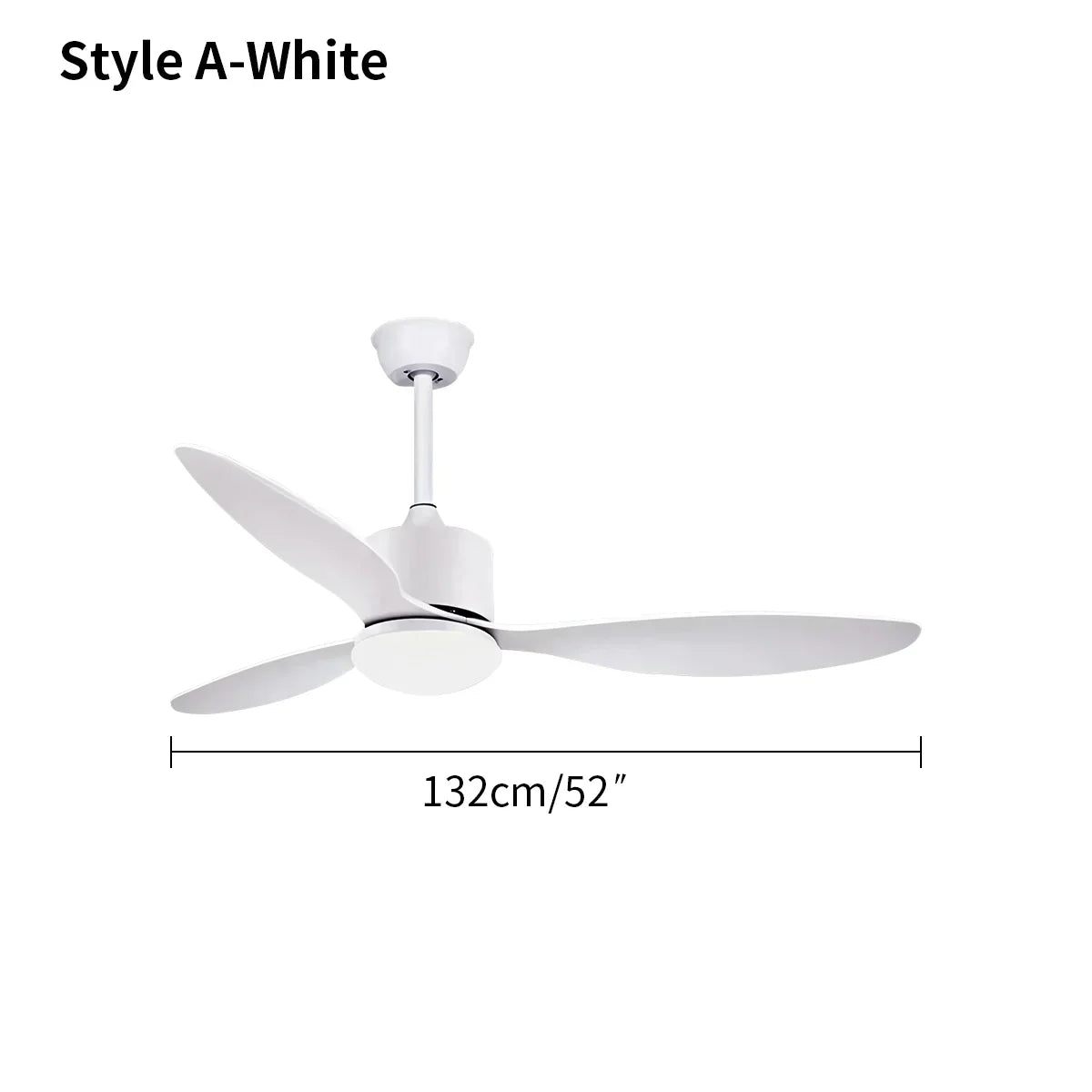 Moderner Deckenventilator mit 3 Flügeln und Licht | Desfino