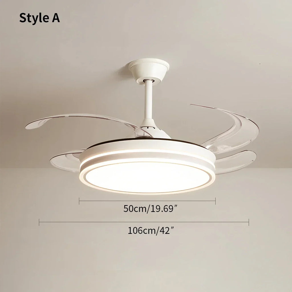Modern Ceiling Fan with LED Light & Remote Control | Desfino