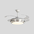Moderner weißer Deckenventilator mit Licht | Desfino