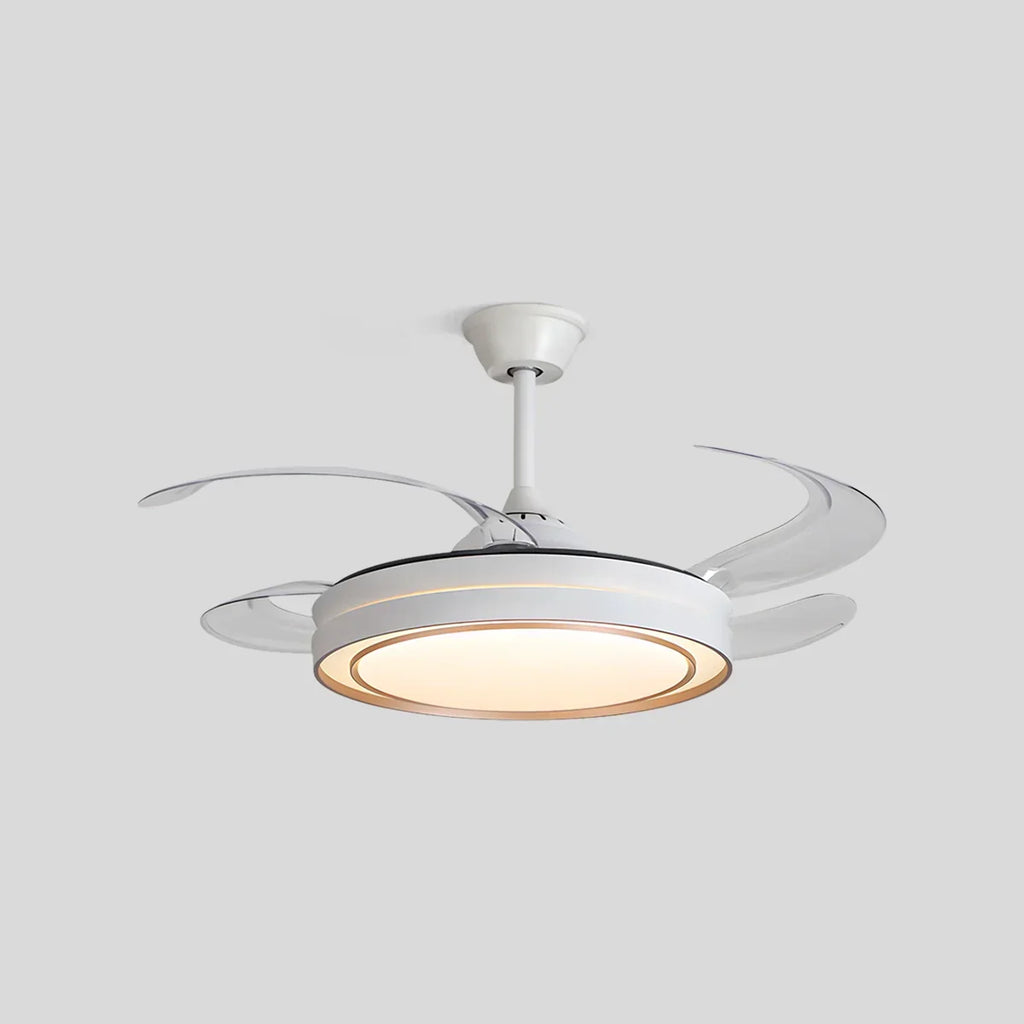 Modern Round Ceiling Fan Light with Remote Control | Desfino