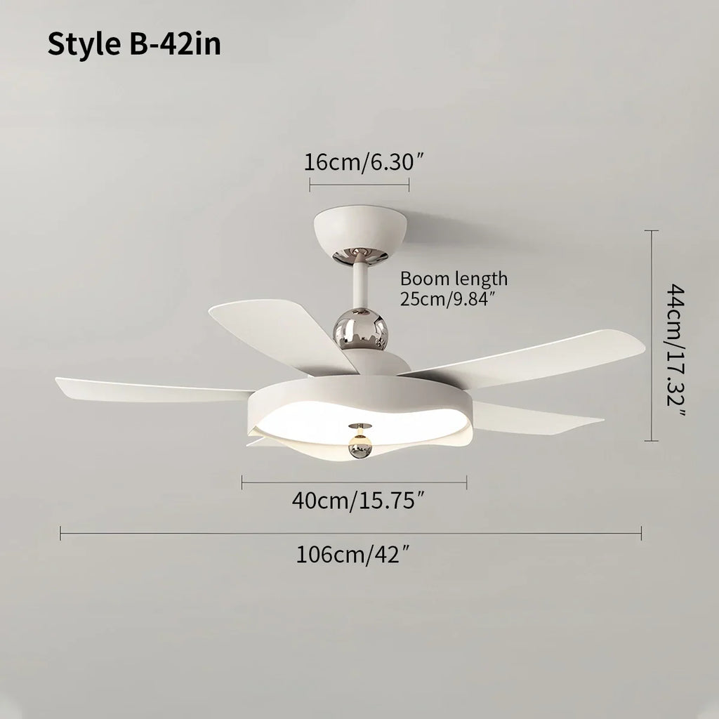 Leiser Deckenventilator mit Licht und Fernbedienung | Desfino