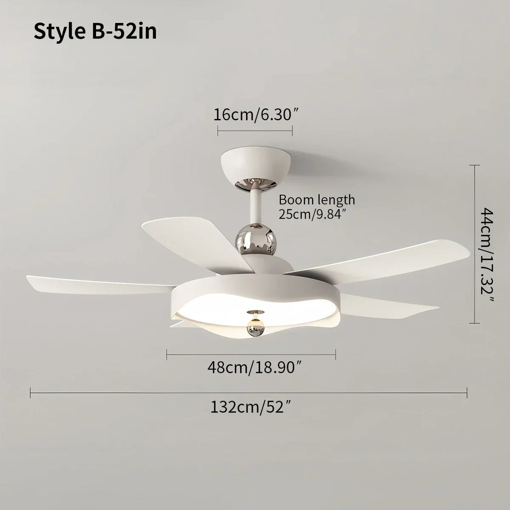 Leiser Deckenventilator mit Licht und Fernbedienung | Desfino