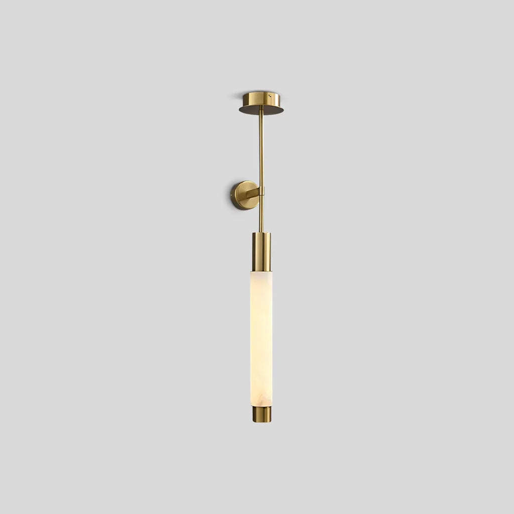 Moderne längliche Wandleuchte aus spanischem Alabaster | Desfino
