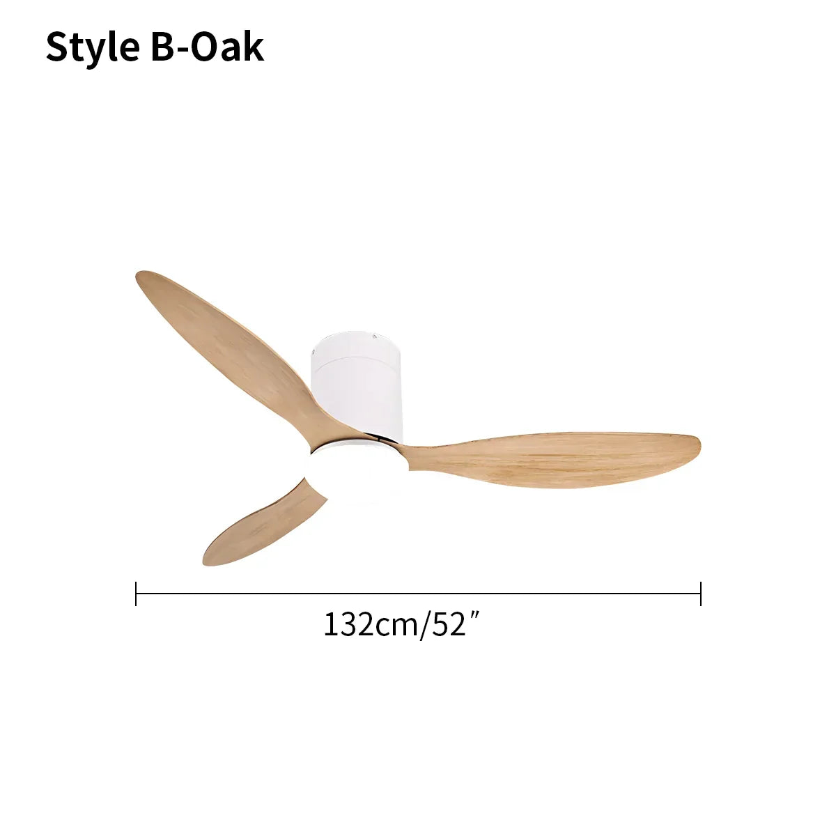 Moderner Deckenventilator mit 3 Flügeln und Licht | Desfino