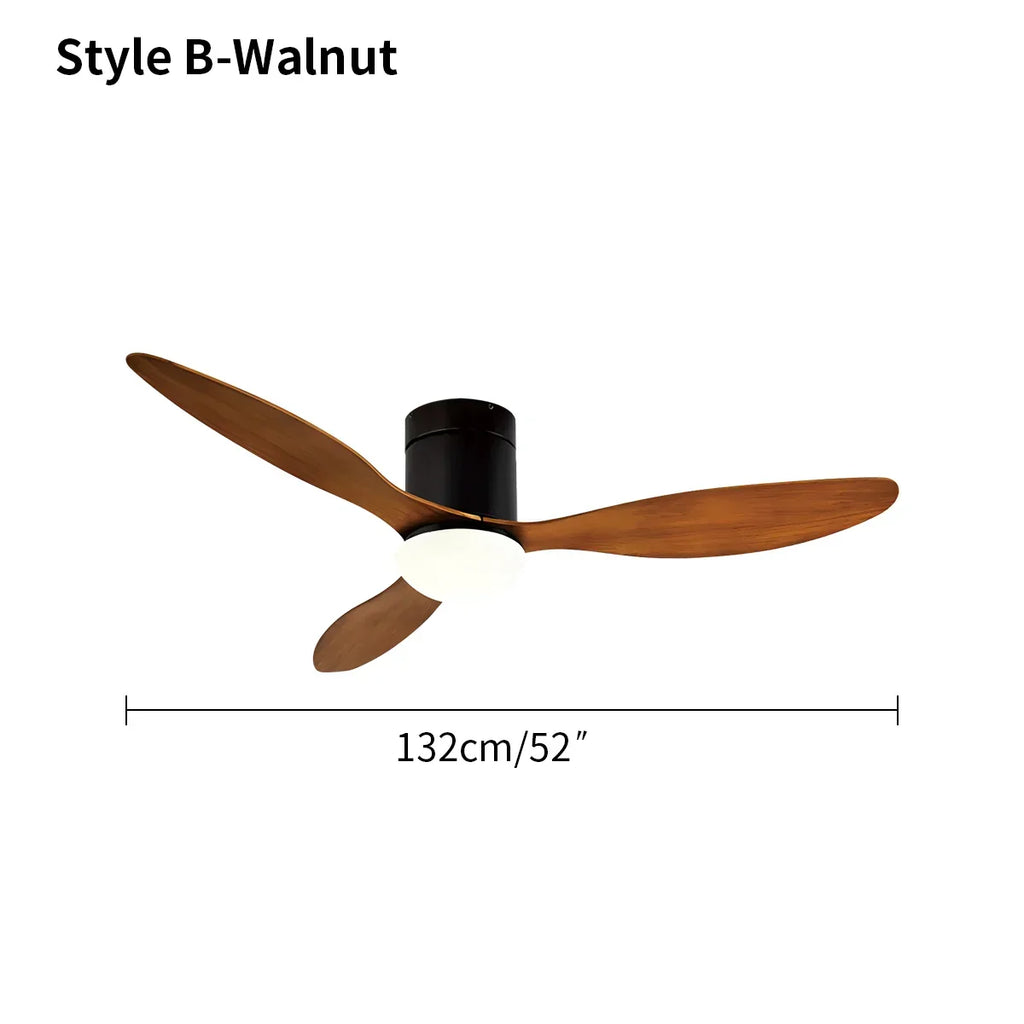 Moderner Deckenventilator mit 3 Flügeln und Licht | Desfino
