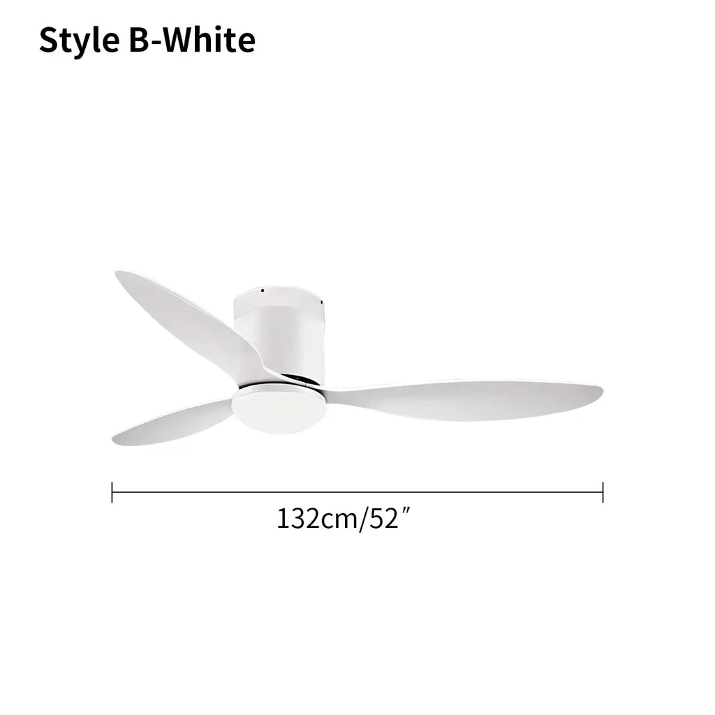 Moderner Deckenventilator mit 3 Flügeln und Licht | Desfino