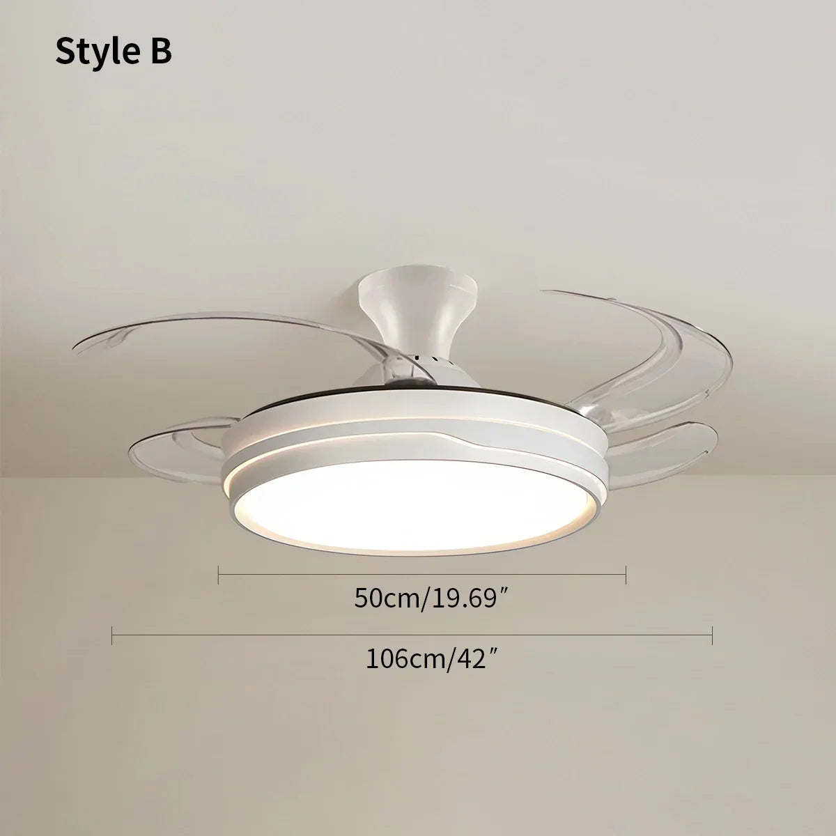 LED Ceiling Fan Light with Remote Control | Desfino