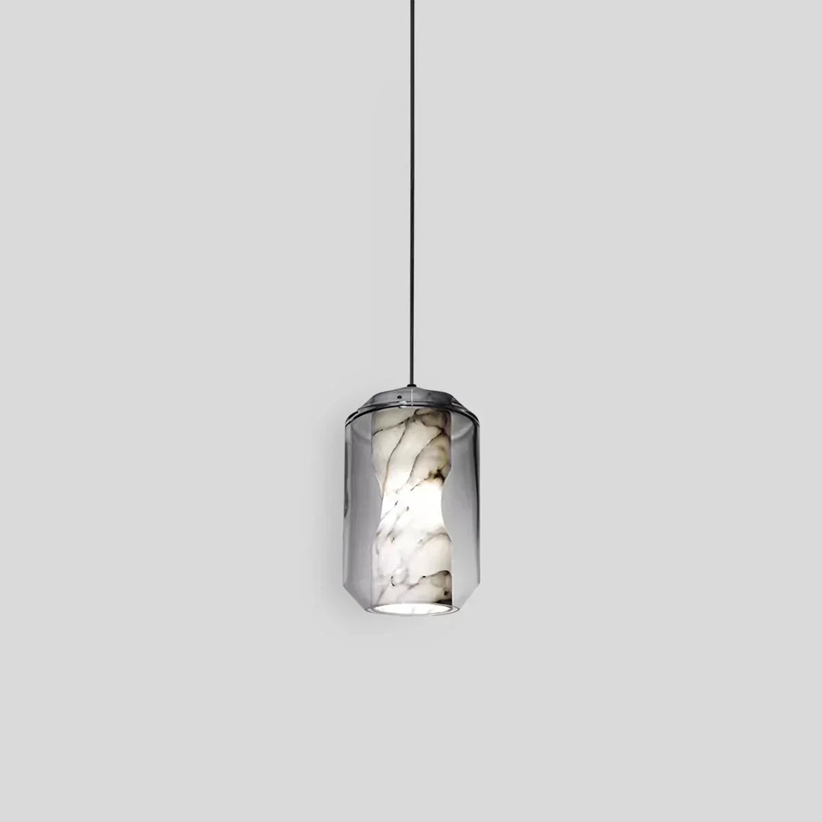 Moderne Pendelleuchte aus Alabasterglas für das Schlafzimmer | Desfino