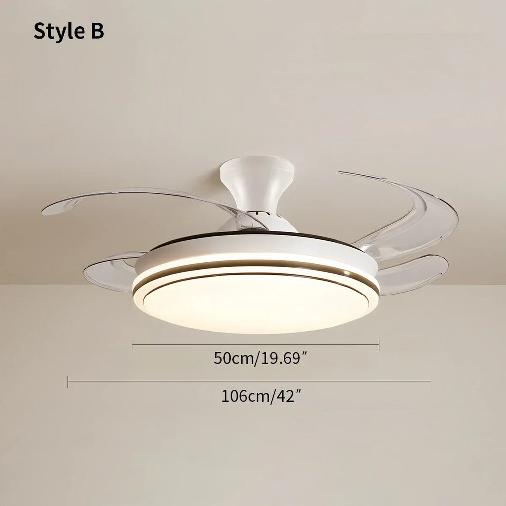 Modern Remote Control Ceiling Fan with LED Light | Desfino