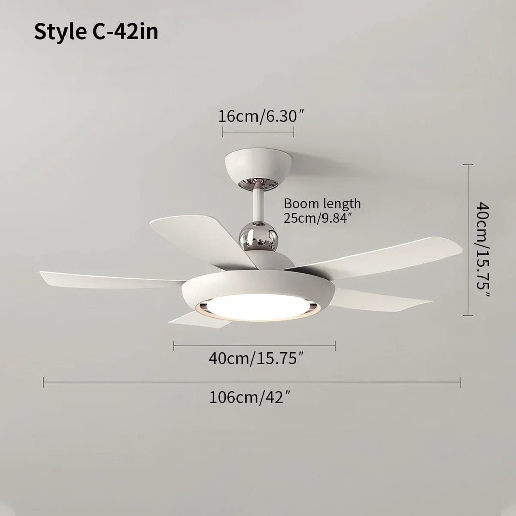 Leiser Deckenventilator mit Licht und Fernbedienung | Desfino