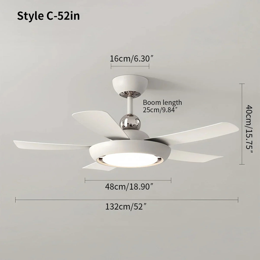 Leiser Deckenventilator mit Licht und Fernbedienung | Desfino