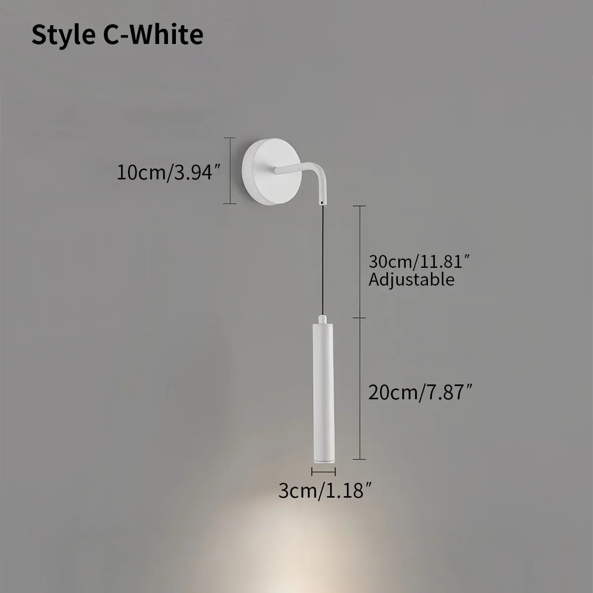 Nordische minimalistische Wandleuchte und Strahler für das Schlafzimmer | Desfino