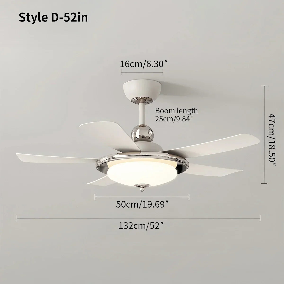 Leiser Deckenventilator mit Licht und Fernbedienung | Desfino