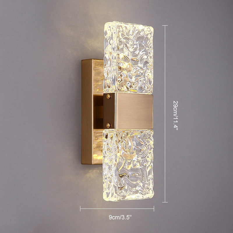 Crystal Glass Luxury Wall Sconce | Desfino