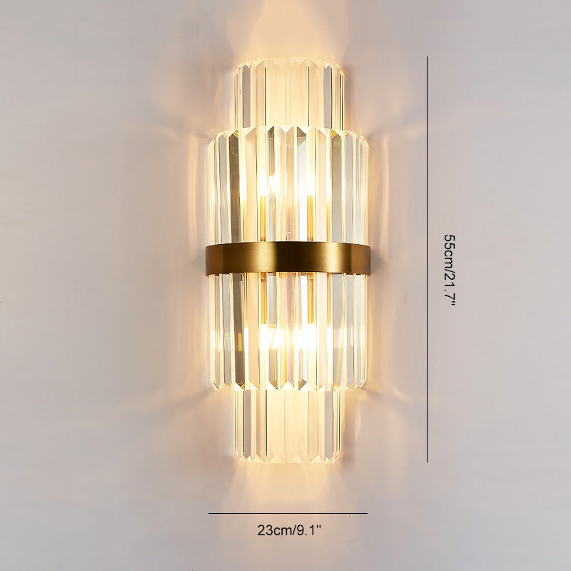Crystal Glass Luxury Wall Sconce | Desfino
