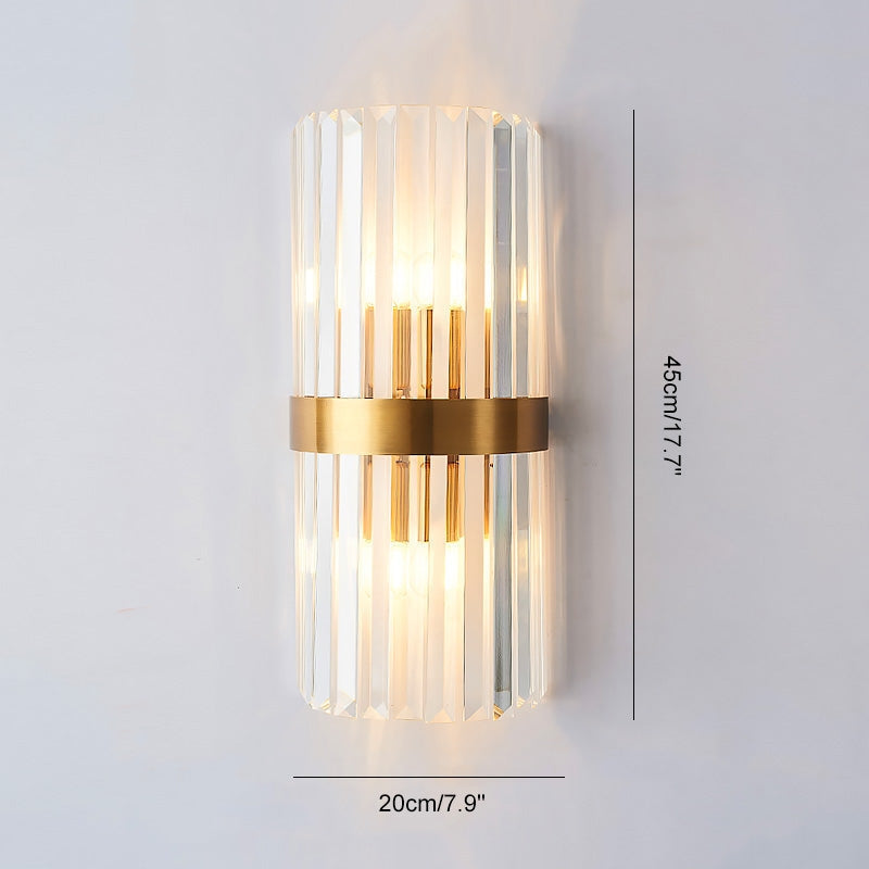 Crystal Glass Luxury Wall Sconce | Desfino
