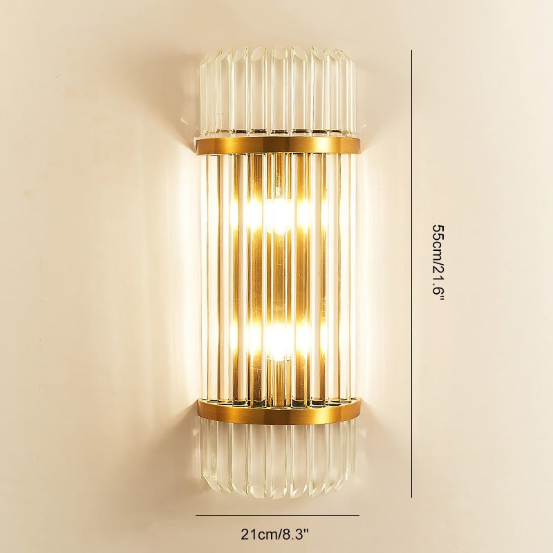 Crystal Glass Luxury Wall Sconce | Desfino