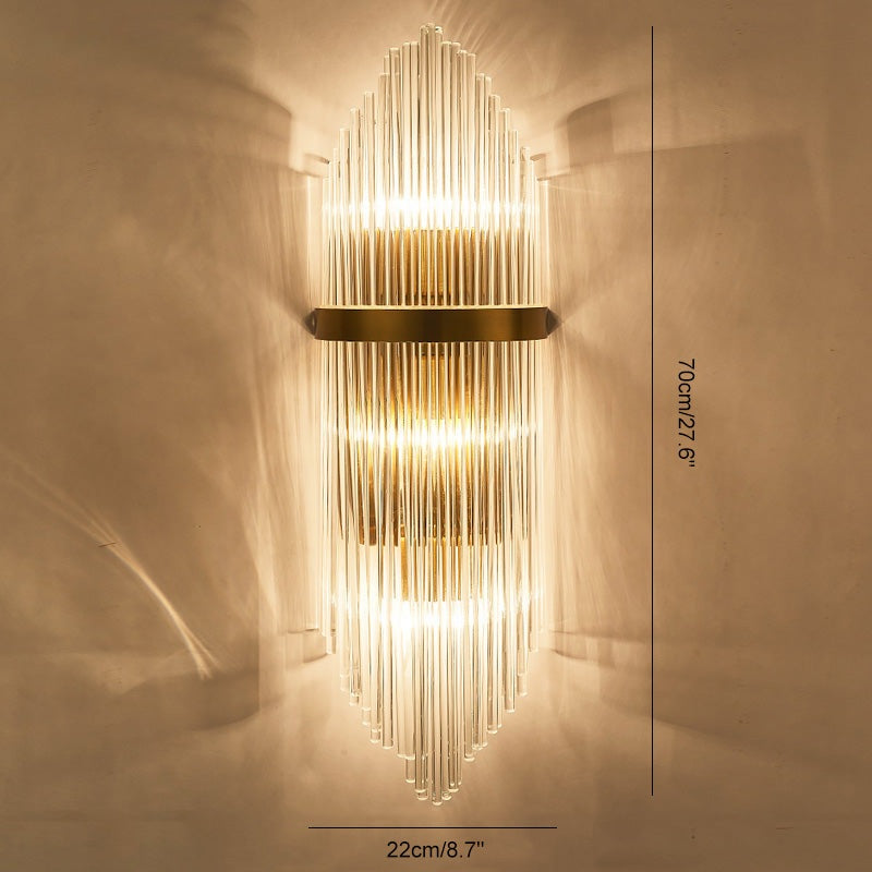 Crystal Glass Luxury Wall Sconce | Desfino