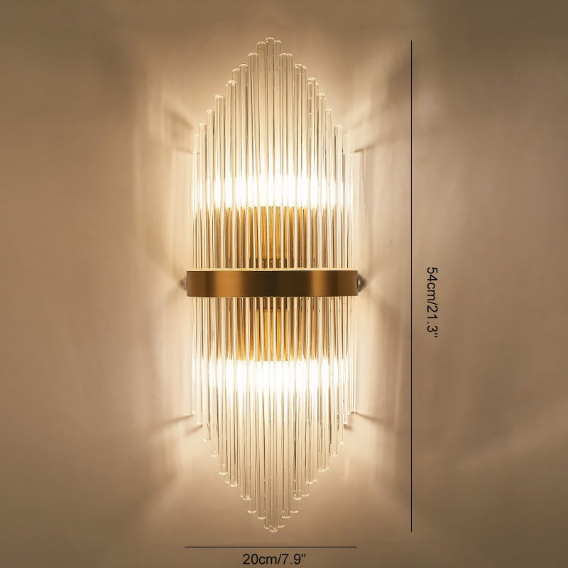 Crystal Glass Luxury Wall Sconce | Desfino