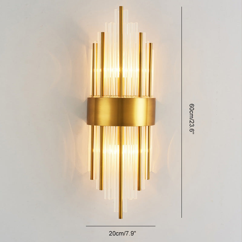 Crystal Glass Luxury Wall Sconce | Desfino