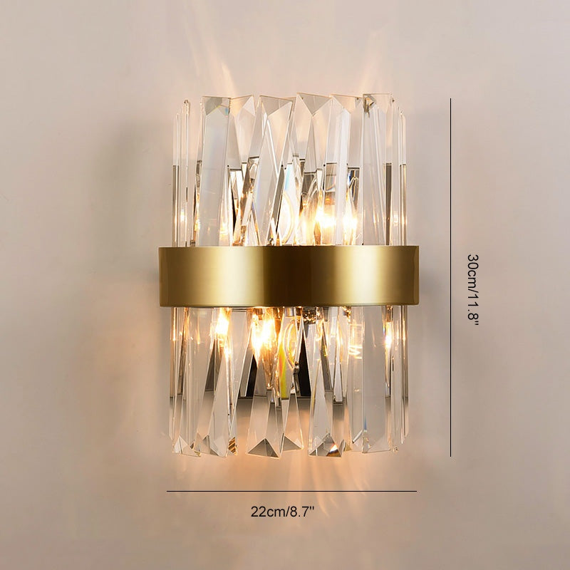 Crystal Glass Luxury Wall Sconce | Desfino