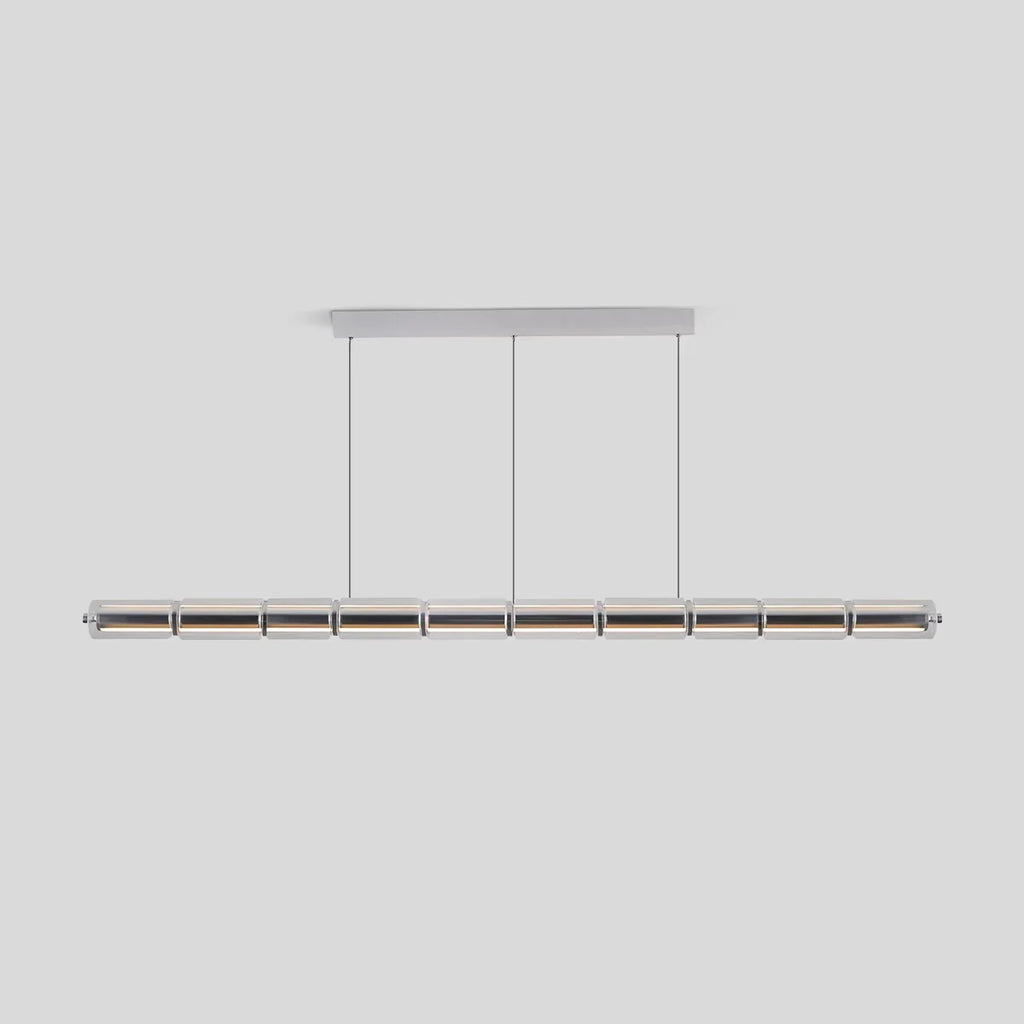 Minimalist Long Glass Pendant Light | Desfino