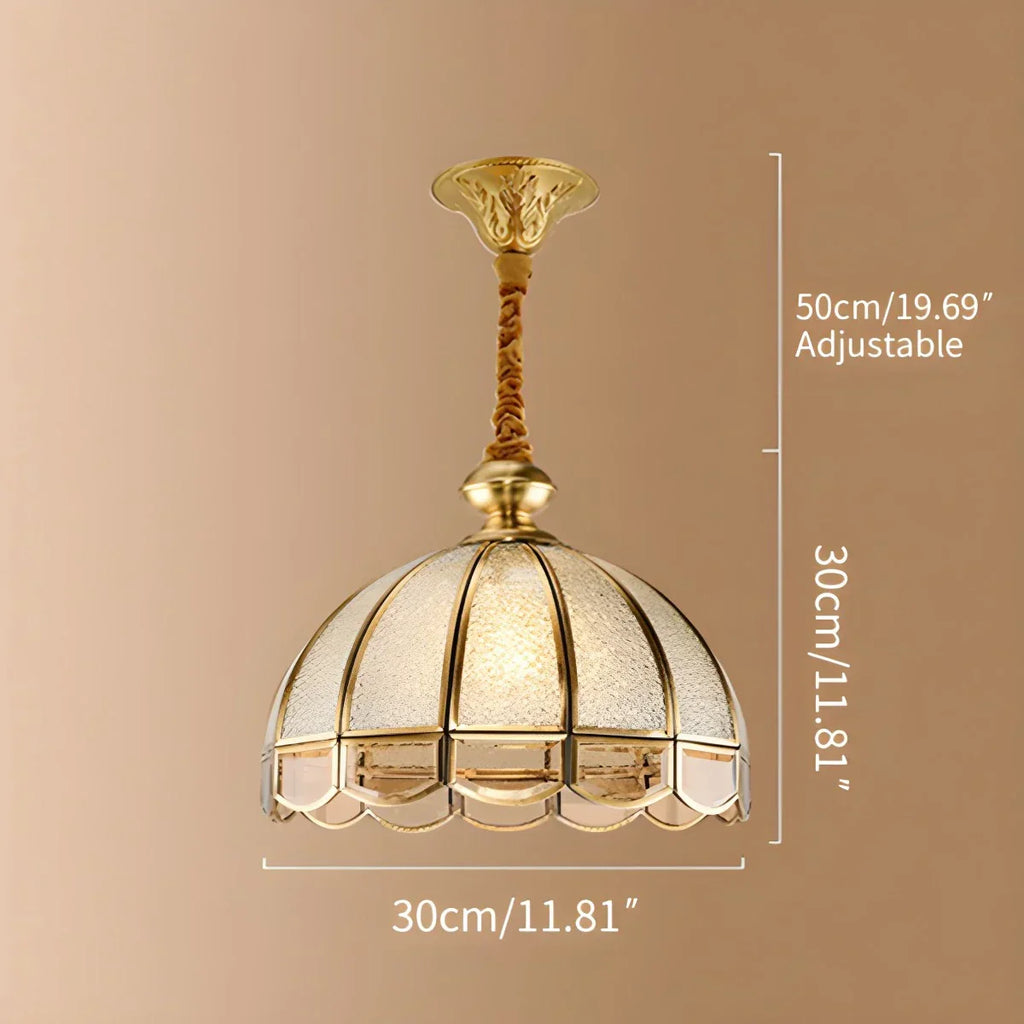 European Style Copper Pendant Light for Living Room | Desfino