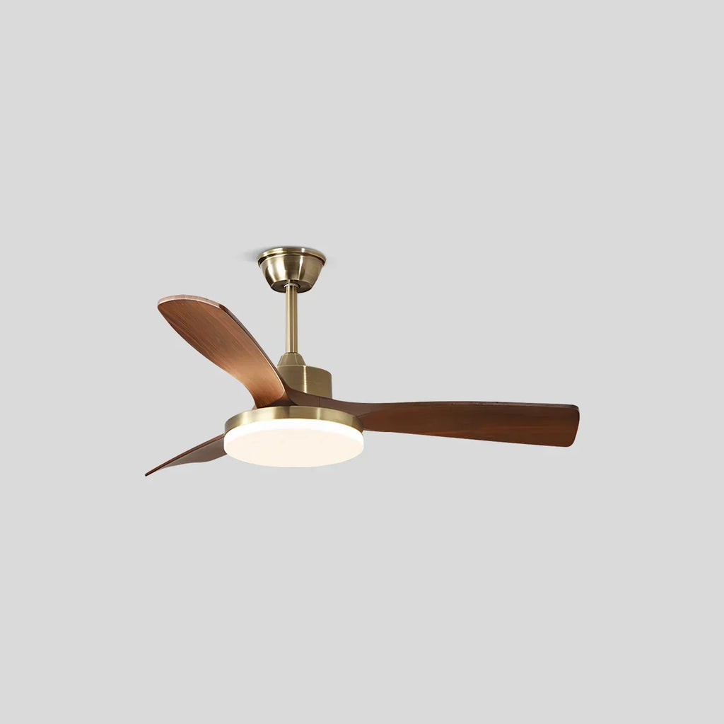 Moderner Deckenventilator mit 5 Flügeln, Licht und Fernbedienung | Desfino
