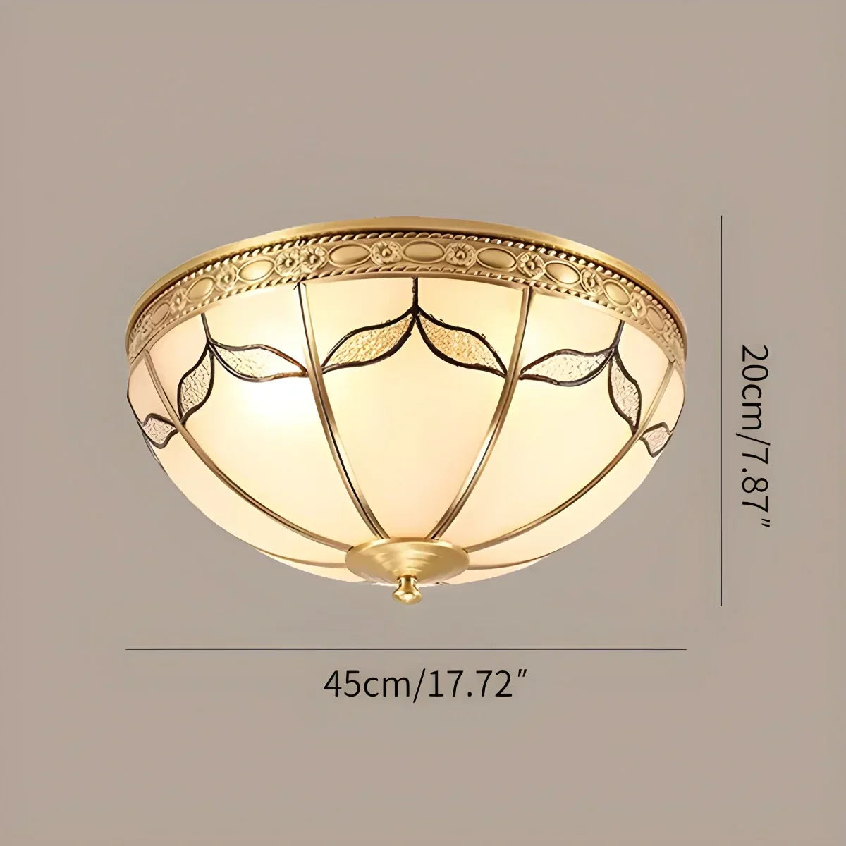 European Retro Glass Ceiling Light | Desfino