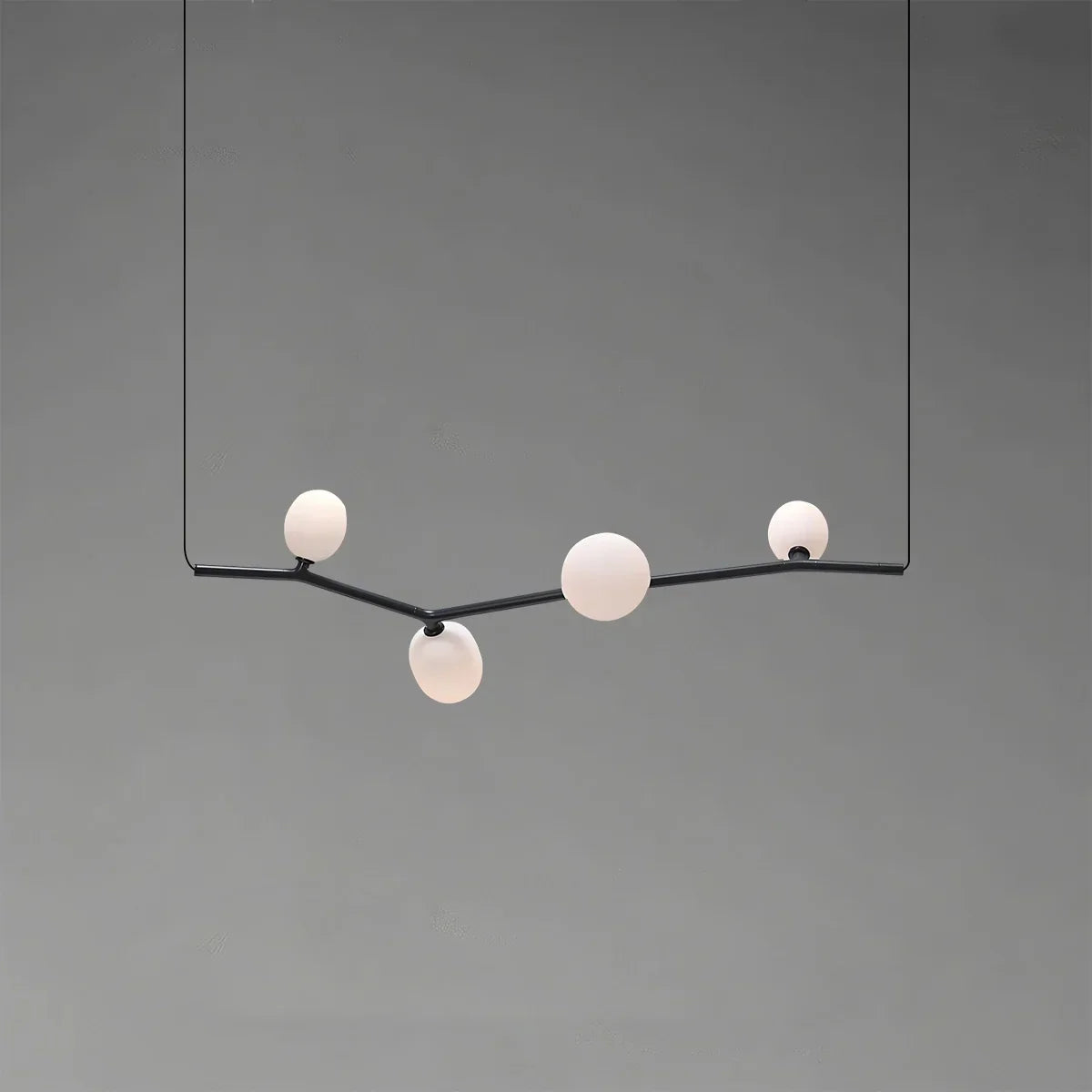 Nordischer kreativer Kronleuchter aus Glas mit Ästen | Desfino