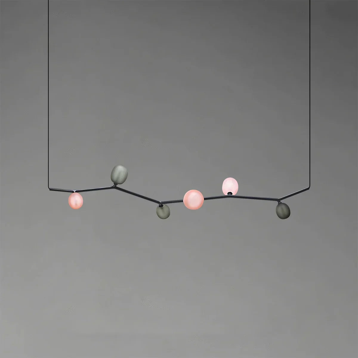 Nordischer kreativer Kronleuchter aus Glas mit Ästen | Desfino