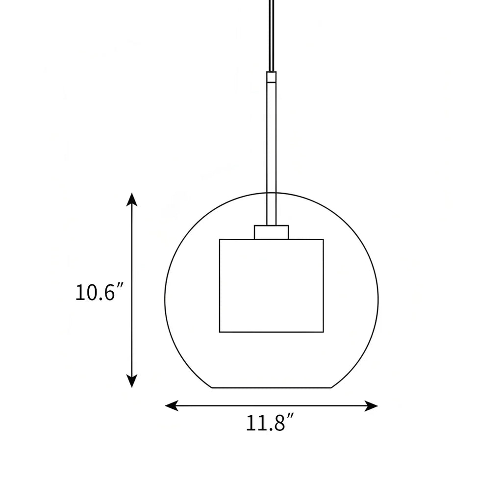 Chiswick Glass Pendant Light for Kitchen Island | Desfino