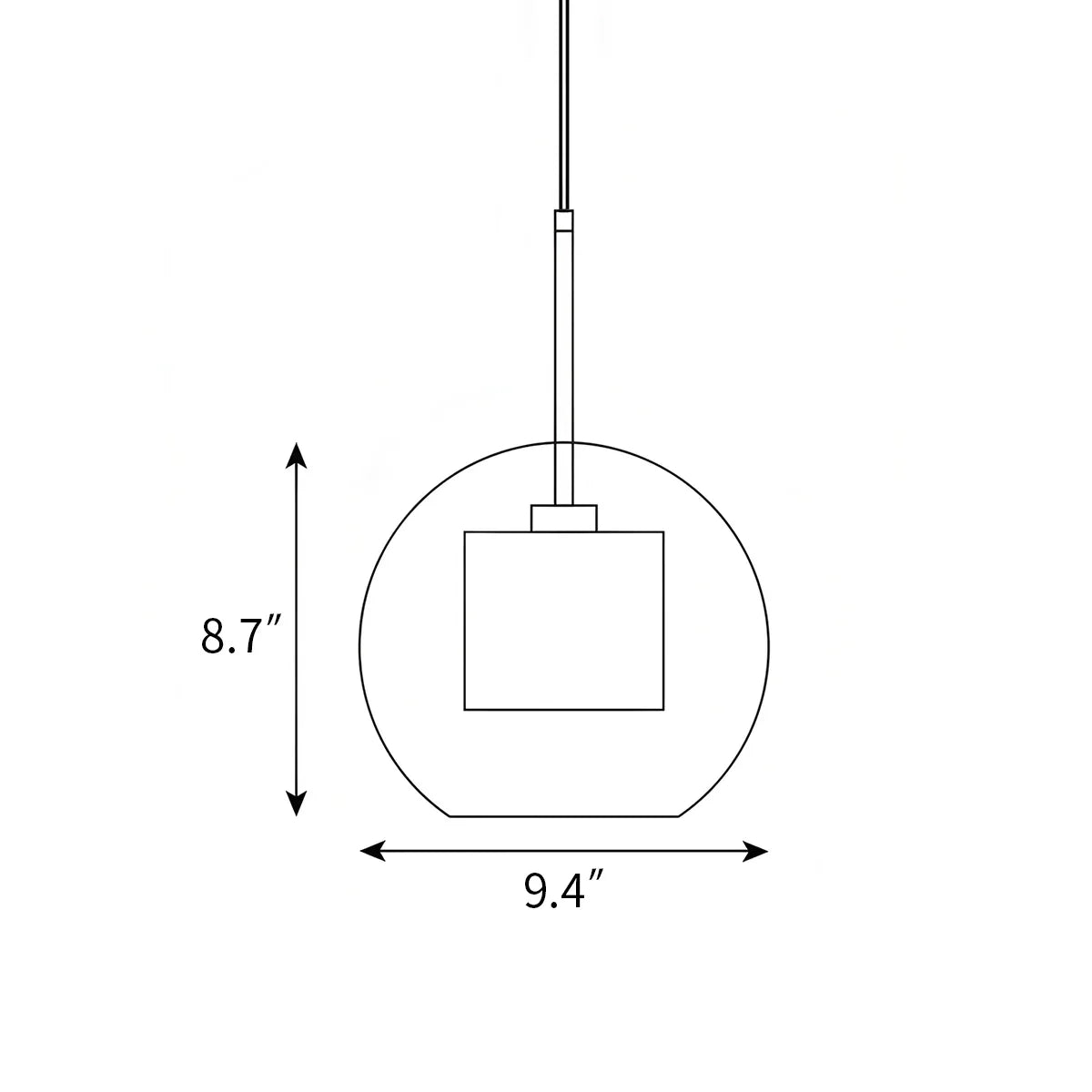 Chiswick Glass Pendant Light for Kitchen Island | Desfino