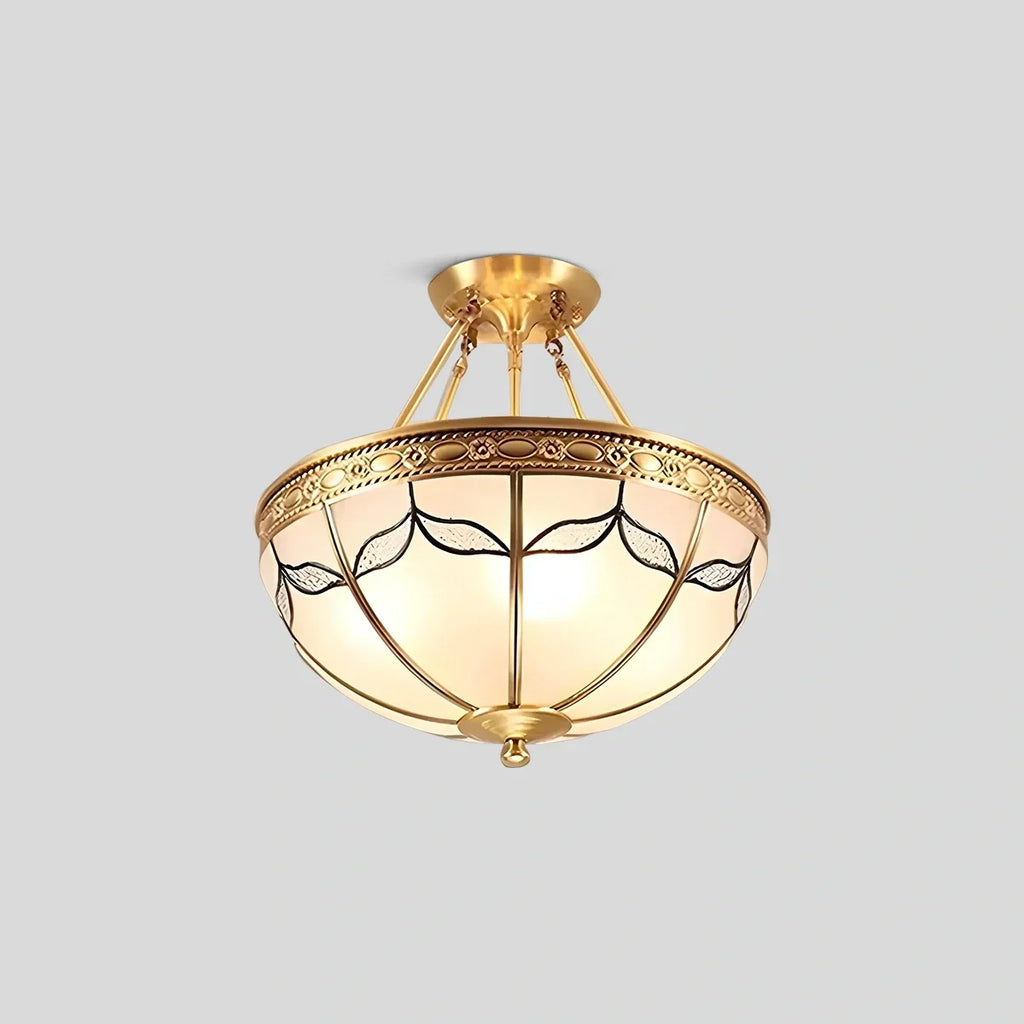 European Retro Glass Ceiling Light | Desfino