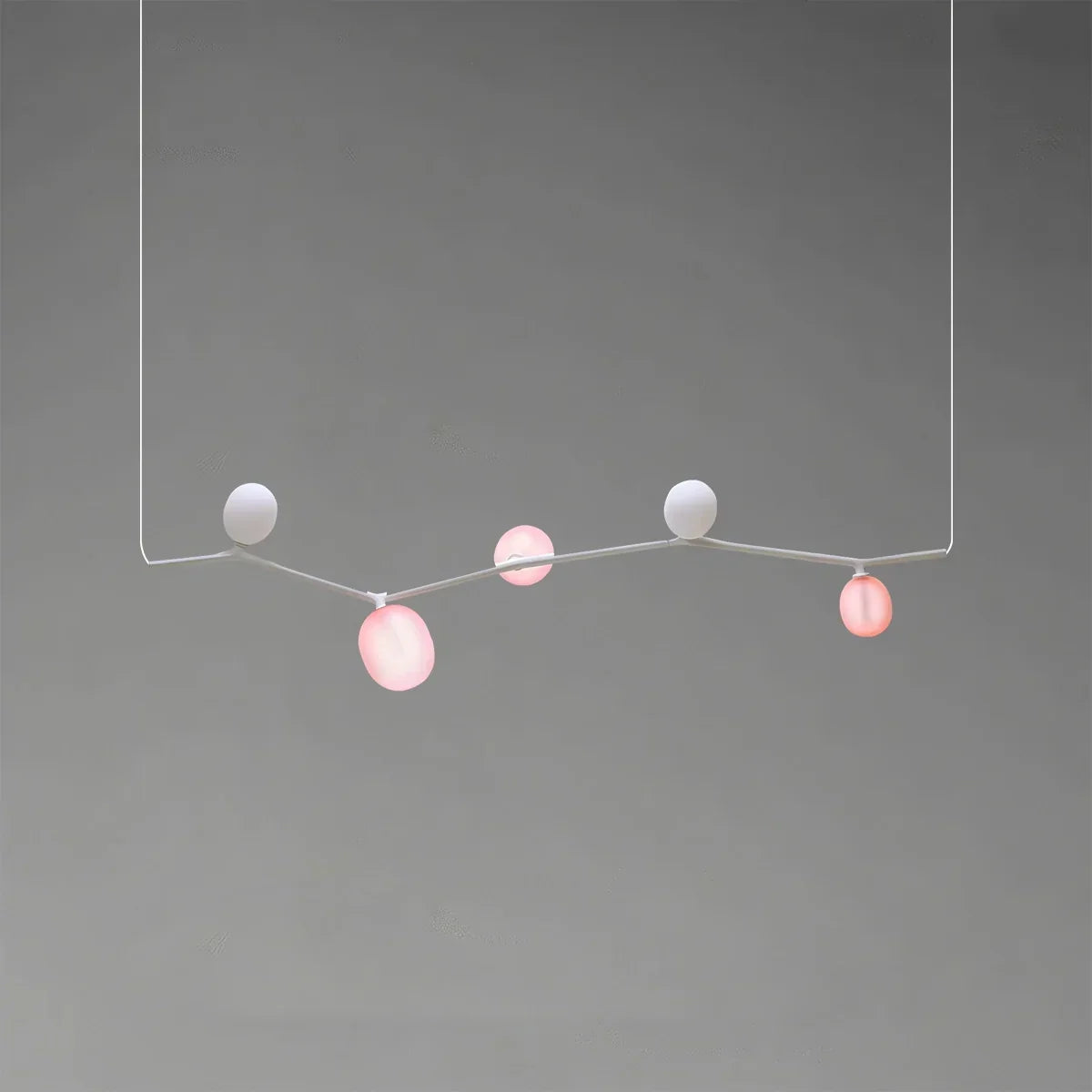 Nordischer kreativer Kronleuchter aus Glas mit Ästen | Desfino
