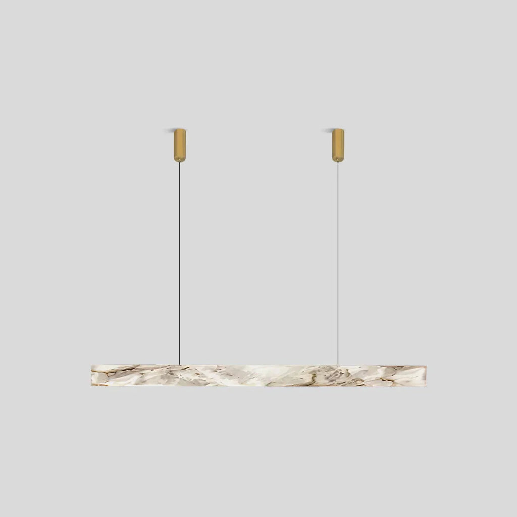 Minimalist Linear Spanish Alabaster Pendant Light | Desfino